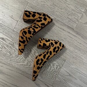Topshop Leopard Pattern Heels